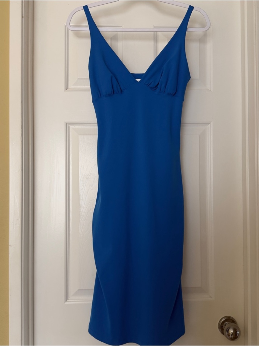 Susana Monaco Cobalt V-Neck Midi Slip Dress Size S